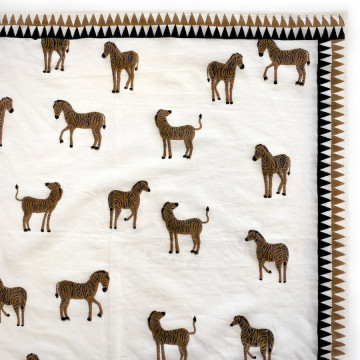 Foulard Latika Zebre Chocolat Coco - Apaches Collections