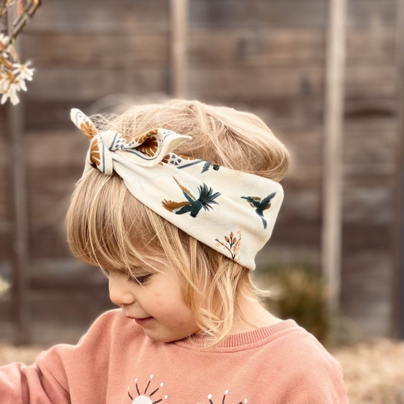 Foulard Manika Cerisier Fleur de Vanille - Apaches Collections