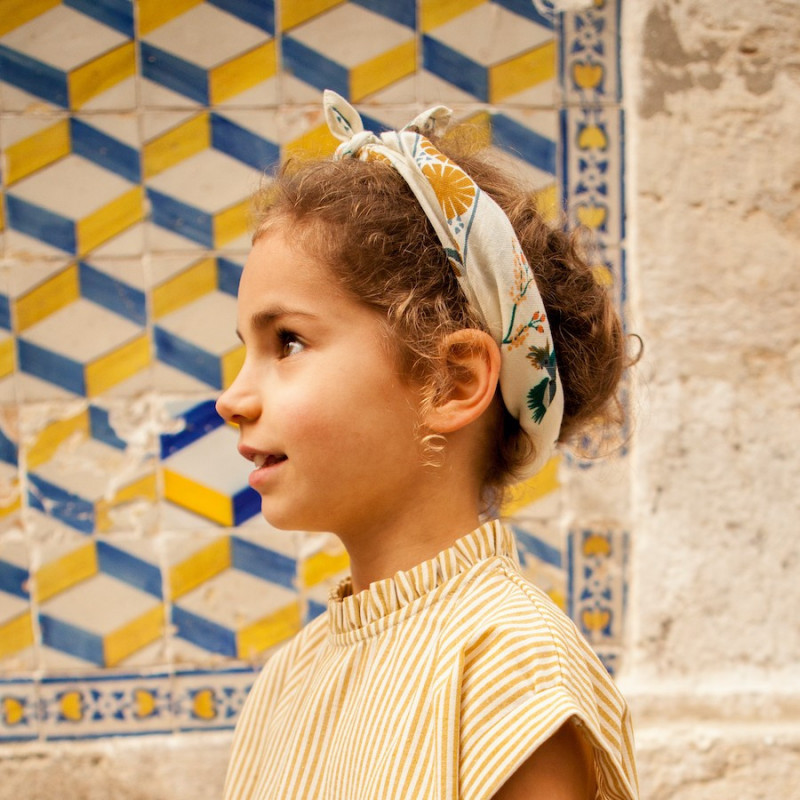 Foulard Manika Cerisier Fleur de Vanille - Apaches Collections