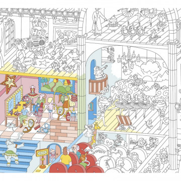 Poster Géant à Colorier Danse - OMY