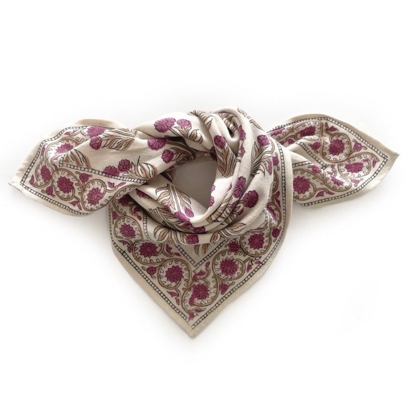 Foulard Manika Bouton d'Or Coquillage - Apaches Collections