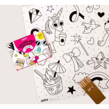 Coloriage de Poche Licorne - OMY