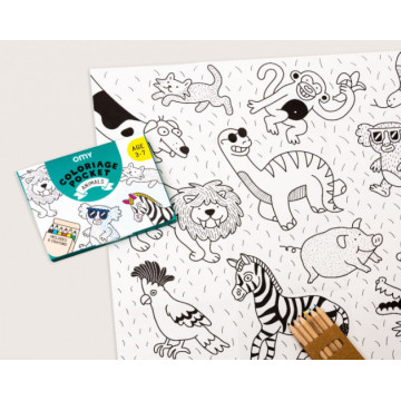 Coloriage de Poche Animaux - OMY