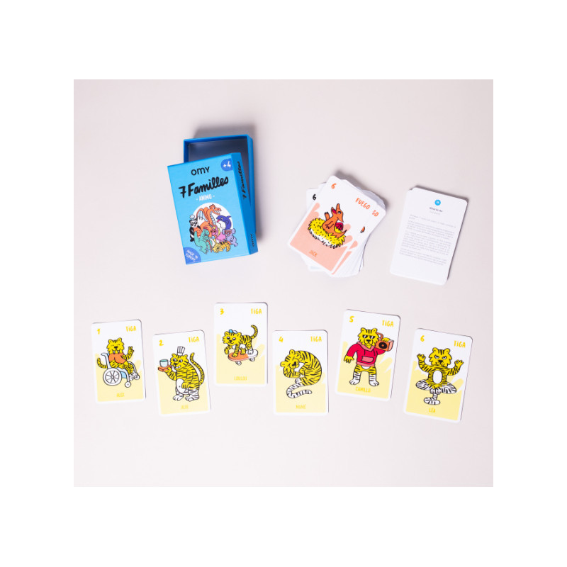 Jeu des 7 Familles Animaux - OMY