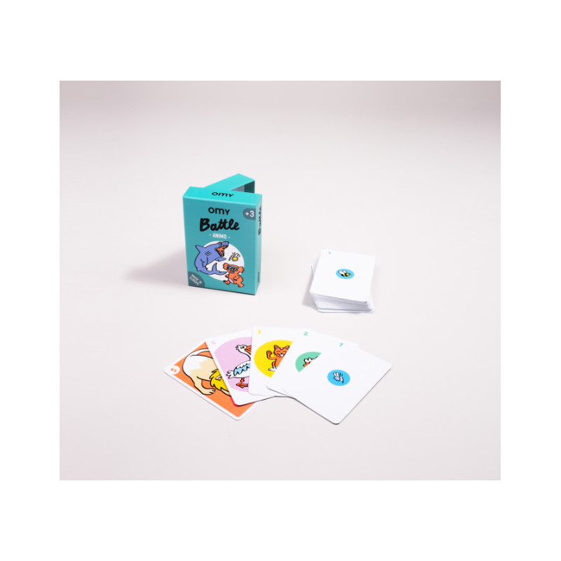 Jeu de la Bataille Animaux - OMY