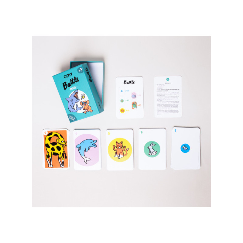 Jeu de la Bataille Animaux - OMY