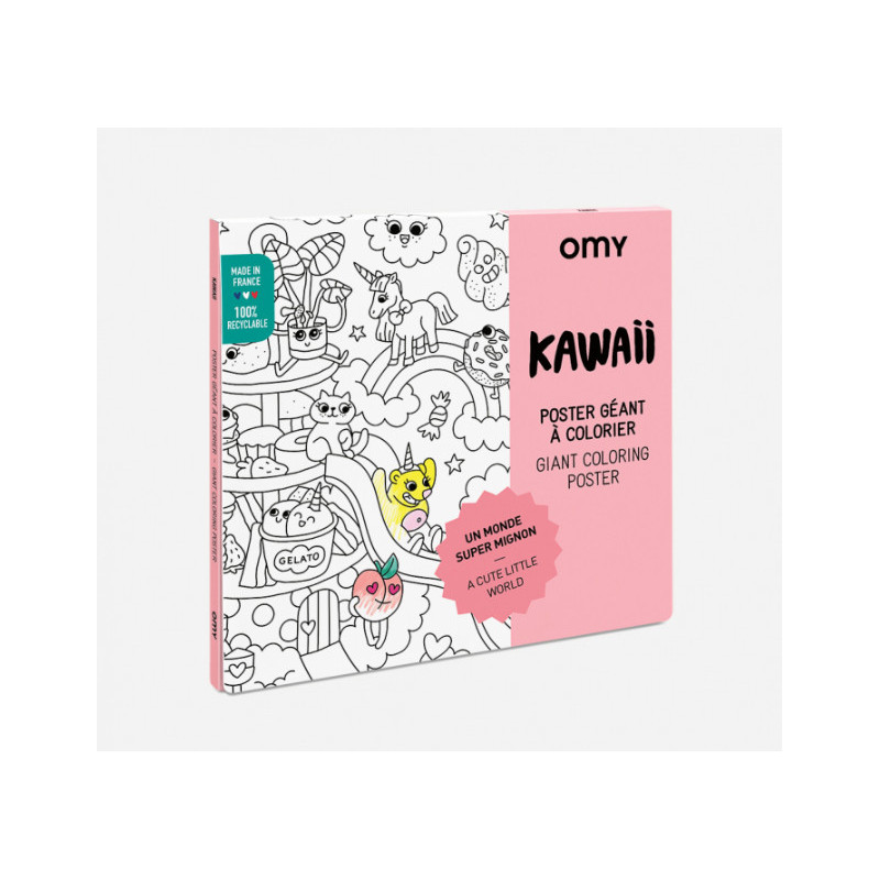 Poster à Colorier Kawaii - OMY