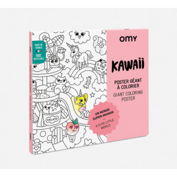 Poster à Colorier Kawaii - OMY