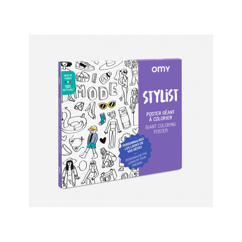 Poster à Colorier Styliste - OMY