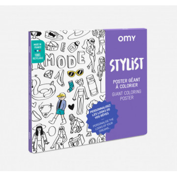 Poster à Colorier Styliste - OMY