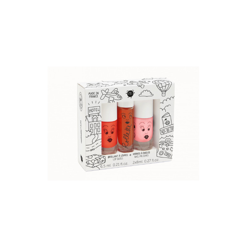 Set de 2 Vernis et Roll Pêche - Nailmatic