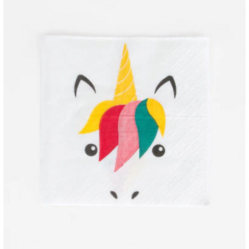 Lot de 20 Serviettes - Mini Licorne - My Little Day
