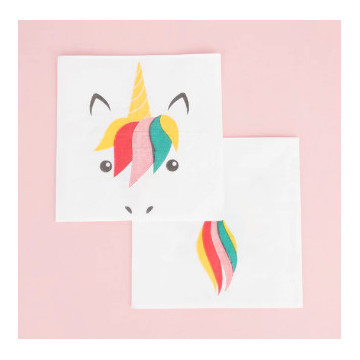 Lot de 20 Serviettes - Mini Licorne - My Little Day