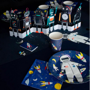 Lot de 20 Serviettes Cosmonaute