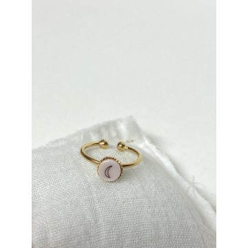 Bague Lune Perle Nude...