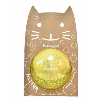 Ballon Bulles Jaune 15cm -...