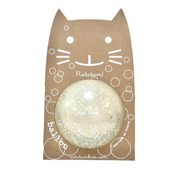 Ballon Bulles Argent 15cm -...