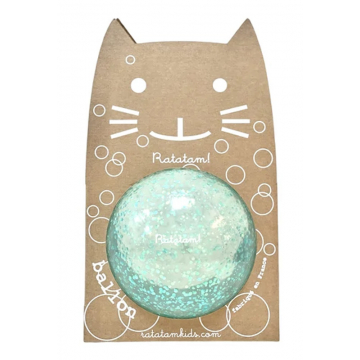 Ballon bulle bleu 15cm -...