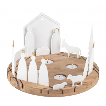 Crèche de Noël - Photophore...