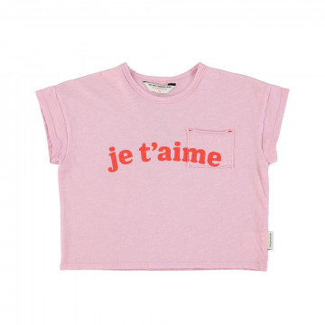 T-shirt lila "je t'aime" -...