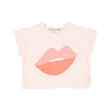 T-shirt rose "kisses & sun...