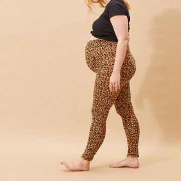 Legging grossesse léopard -...