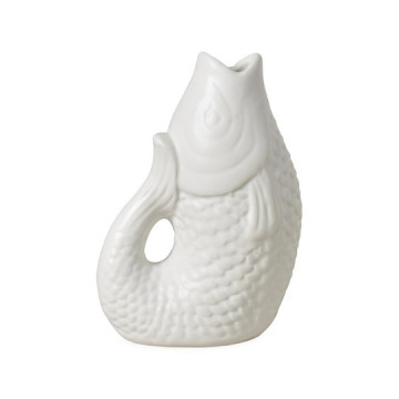 Vase poisson blanc - Petit...