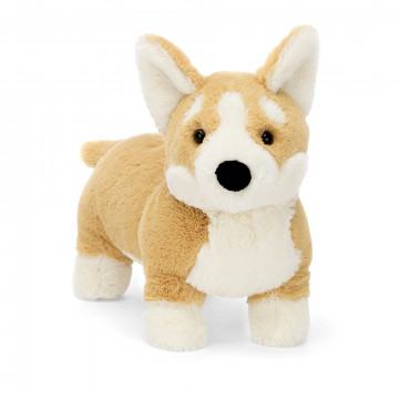Peluche chien Betty Corgi -...