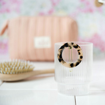 Barrette ronde écailles -...