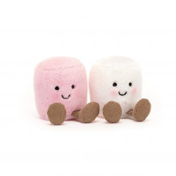 Peluche marshmallows rose et blanc - Jellycat