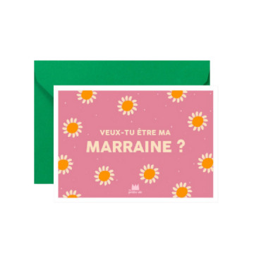 Carte veux-tu être marraine...