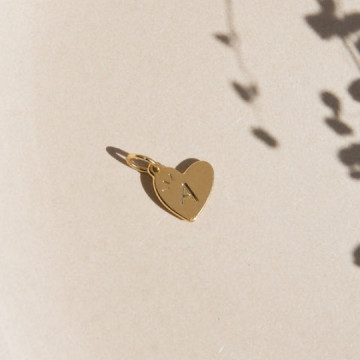 Médaille coeur initiale...