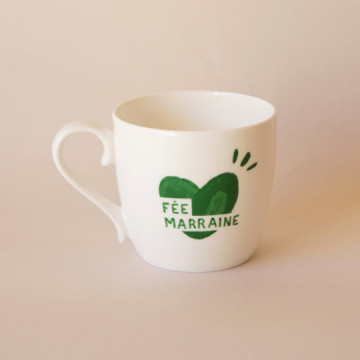 Mug coeur vert sapin...