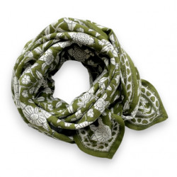 Foulard Latika - coeur orties - Apaches Collections