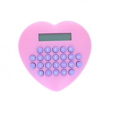 Calculatrice coeur - rose -...
