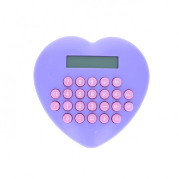 Calculatrice coeur - violet...