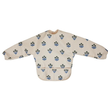 Bavoir à manches - plumbago...