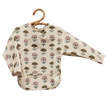 Bavoir à manches - ginkgo -...