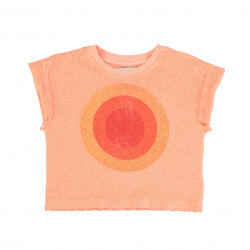 T-shirt kid - corail "La Playa" - Piupiuchick