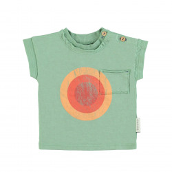 T-shirt baby - vert "La Playa" - Piupiuchick