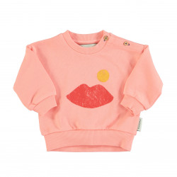 Sweatshirt baby - corail & lèvres - Piupiuchick