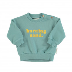 Sweatshirt baby - vert "Burning Sand" - Piupiuchick