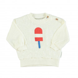 Sweatshirt baby - écru & glace - Piupiuchick