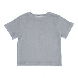 T-shirt Orgeat éponge kid - pearl blue - Poudre Organic
