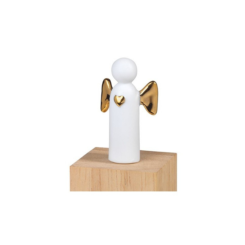 Ange Porte-Bonheur en Porcelaine Doré - Räder