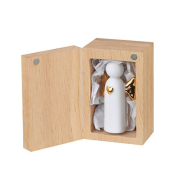 Ange Porte-Bonheur en Porcelaine Doré - Räder