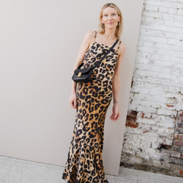 Robe longue Fauve - léopard...