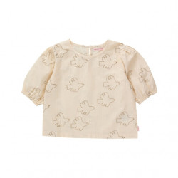 Blouse kid - colombes / light cream - Tiny Cottons
