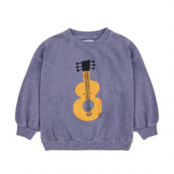 Sweatshirt kid & ado - bleu & guitare - Bobo Choses