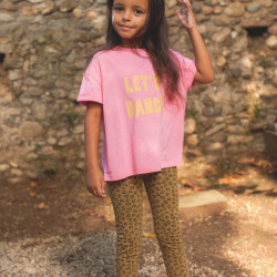 Legging Mikky kid et ado - bronze & léopard - Marlot Paris